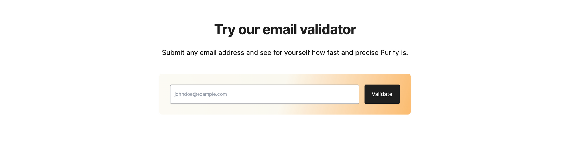 Coba Purify Email Validator kami.