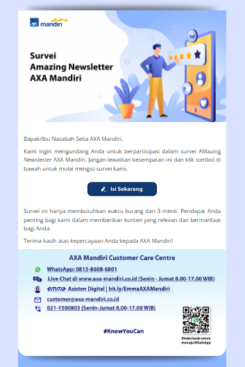 Email Campaign AXA Mandiri