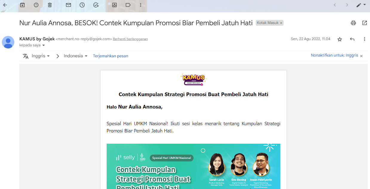 Tips Menciptakan Subjek Email Menarik Dan Contohnya 